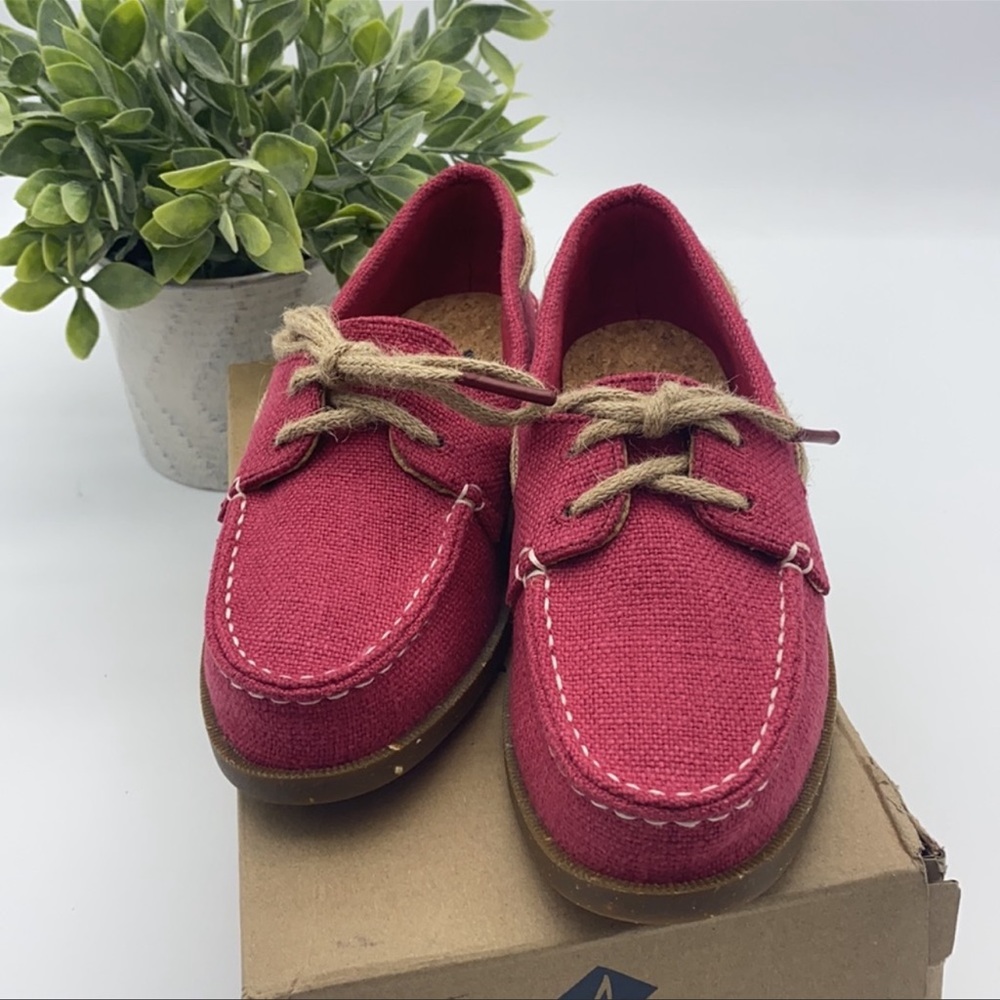 Women’s Red Sperry Boat Shoes